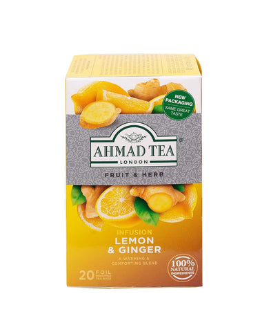 Ahmad Fruit Herbs Tea 20 Tea Bags Lemon Ginger 40g