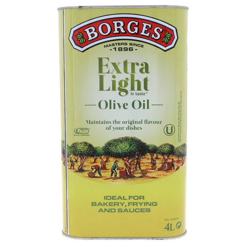 Borges Olive Oil Extra Light Tin 4L