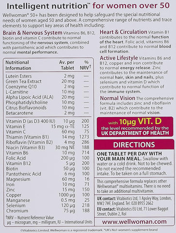 Vitabiotics Wellwomen 50 Plus 30 Tab