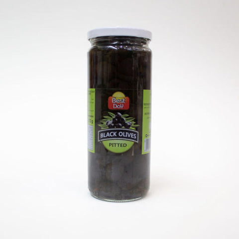 BEST DAY BLACK OLIVES SLICED 345G