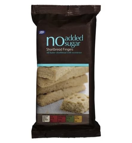 Boots No Added Sugar Shortbread Fingers 150g