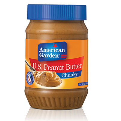 American Garden Peanut Butter Chunky 454g