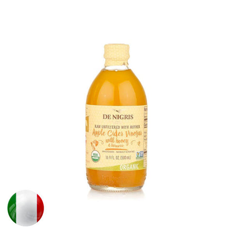 De Nigris Organic Vinegar, Apple Cider Honey 500ml