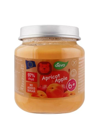 Deva Baby Food Apricot and Apple 125g