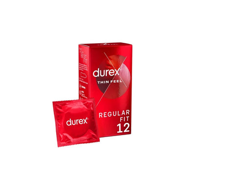 Durex Uk Condom 12 Pack Thin Feel Regular Fit