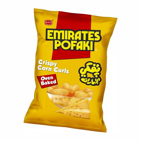 Emirates Pofaki Crispy Corn Curls Oven Baked 80G