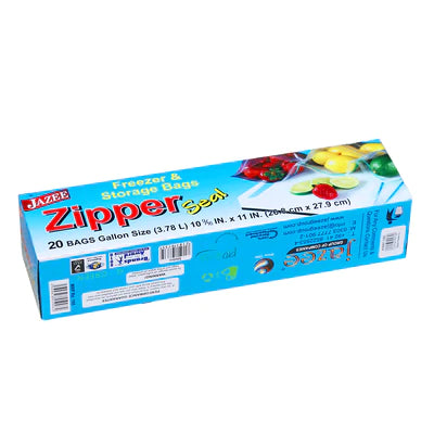 Jazee Food Bags (Zipper,20 Bags)