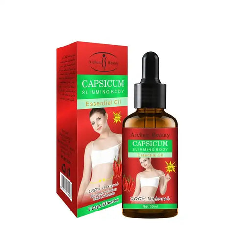 High Quality Massage Body Oil Slimming Body Massage Oil Red Chili Slimming Essential Oil