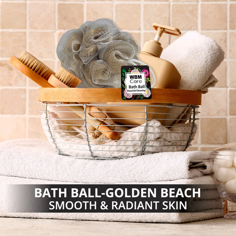 WBM Bath Sponge Ball Golden Beach