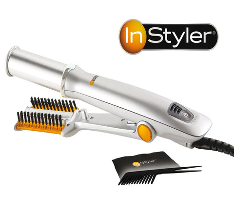 Instyler Hair Straightener 2-Way Professional Tourmaline Ceramic Rotating Iron with Ionic Bristles