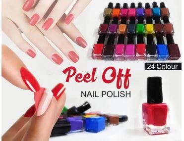 Peel-off Nail Polish - Pack of 24