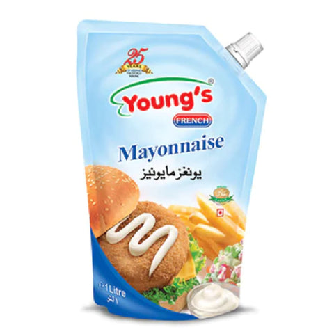 Youngs French Mayonnaise Pouch 1L