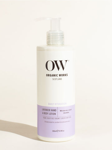 Organic Works Lavender Hand & Body Lotion, 300 ml