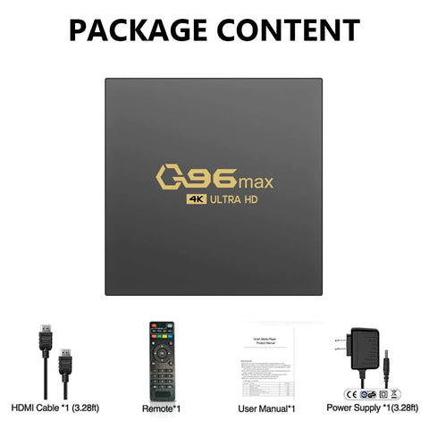 Android Smart Tv Box Q96 Max  4+ 64