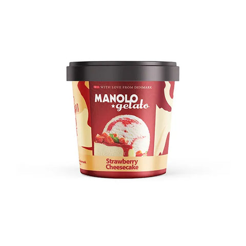 Manolo Gelato Strawberry Cheesecake Ice Cream 150ml