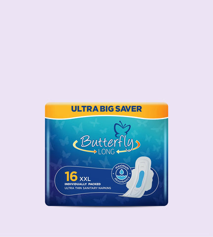 Butterfly Sanitary Napkins Ultra Big Saver XXL 16Pcs