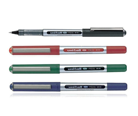 Uni Ball Eye Micro Roller Ball Pen Set Of 4