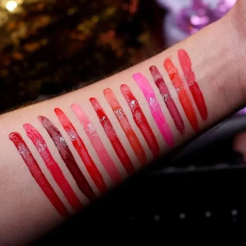 3Q Beauty Matte Lip Gloss Multi Unique Colors Pack of 12