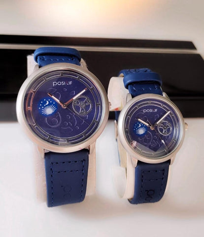 Fashionable Couple Watches Blue