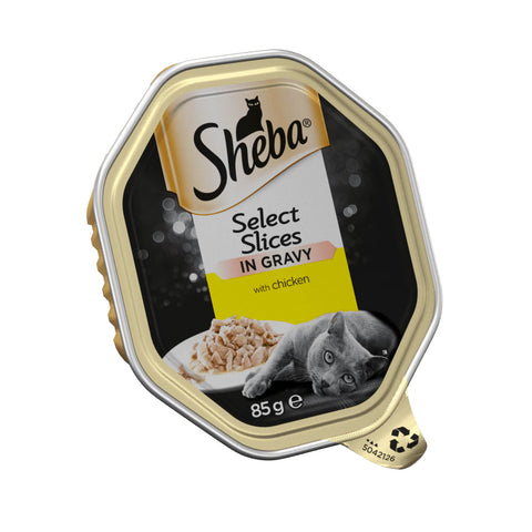 Sheba Select Slices In Gravy With Chicken Tin 85g