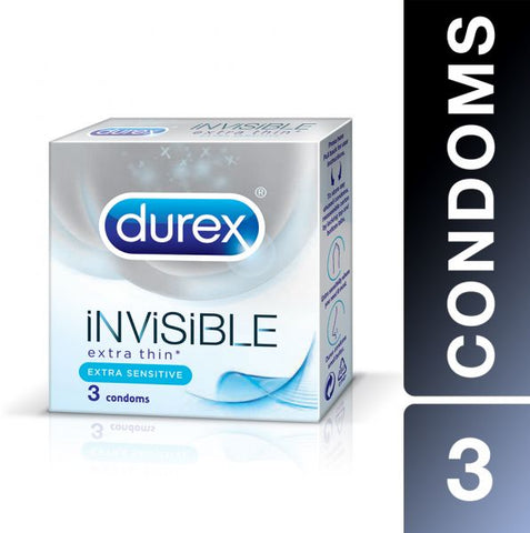 Durex Condom Invisible 3 Pack Extra Thin