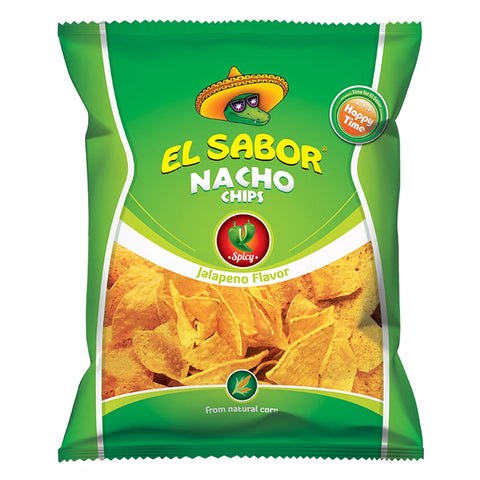 El Sabor Nacho Chips Jalapeno Flavor 225G