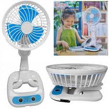 Folding Fan With Bright LED Light Multifunction