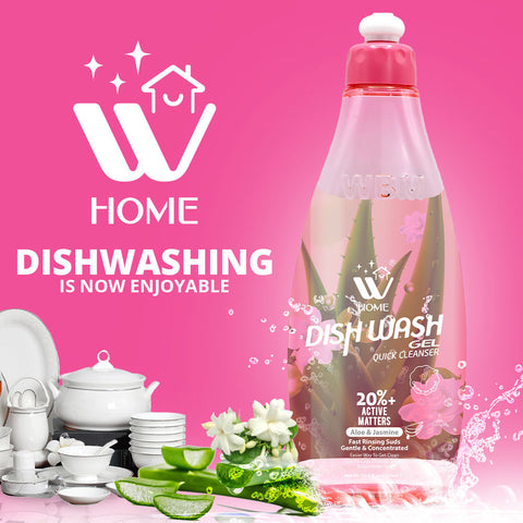 WBM Dish Wash Gel Aloe & Jasmine 500ml