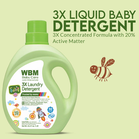 WBM Baby Laundry Detergent Plant Based 1L