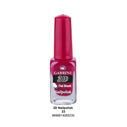 Gabrini Flat Brush 3D Nail Polish 23