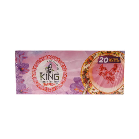 King Kashmiri Tea Bags Safron Flavour 20 Pc