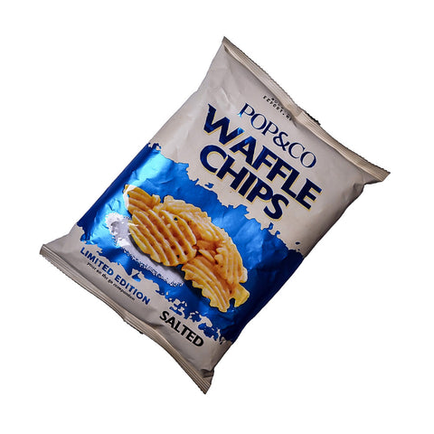 Pop And Co Waffle Chips Salted 80 Gm