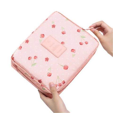 Travel Multi Pouch Cosmetic Bag Apple Design