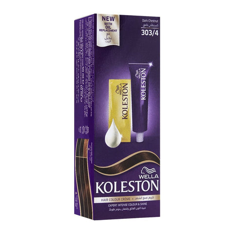 Wella Koleston Hair Colour Dark Chestnut 303/4