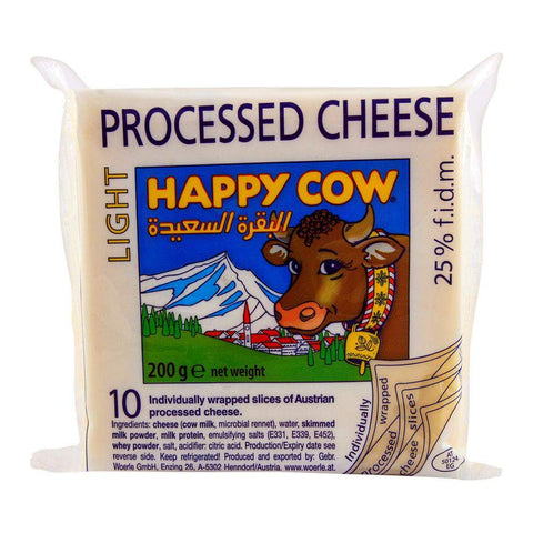 Happy Cow Slice Cheese Light 200g