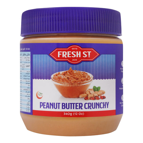 Fresh St Peanut Butter Crunchy 340g