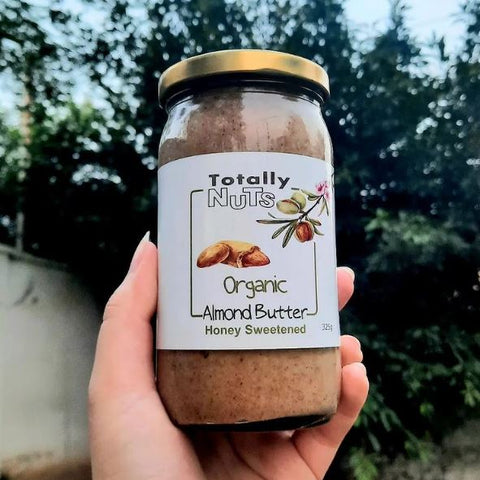 Totally Nuts Organic Almond Butter Honey Sweetened 325g