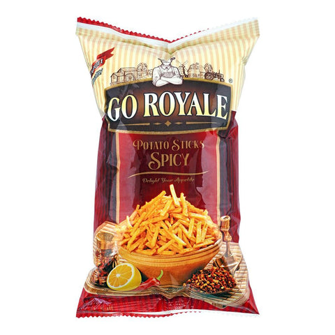 Go Royale Spicy Potato Sticks 118 Gm