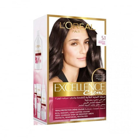 Loreal Excellence Cream Hair Color Light Brown 5.1