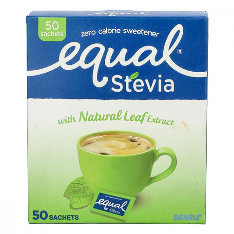 Equal Stevia Natural Leaf Extract 50 Sachets