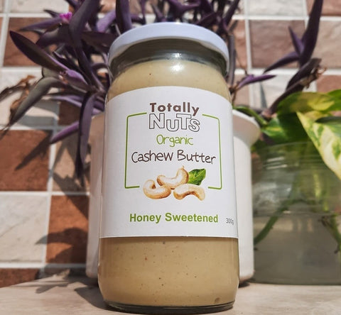 Totally Nuts Organic Cashew Butter Honey Sweetened 325g