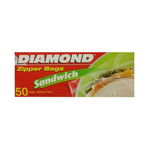 Diamond Sandwich Bags Zipper 12X50S