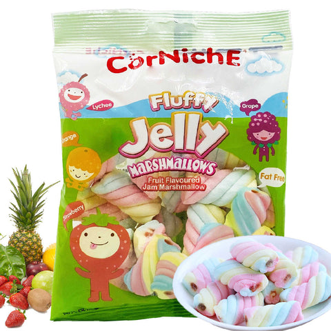 Corniche Fulffy Jelly Fat Free Marshmallows Fruit 70g