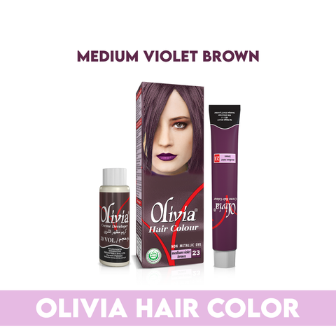 Olivia Hair Colour - Medium Violet Brown