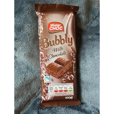 Mister Choc Chocolate Bubbly Milk 100g