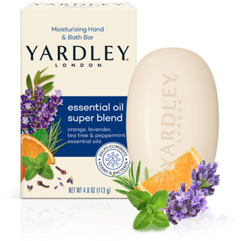 Yardley London Moisturizing Bath Bar Essential Oil Super Blend Soap