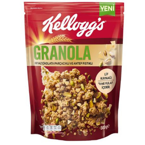 Kelloggs Granola Beyaz CikolatalA Antep Fastakla 300g