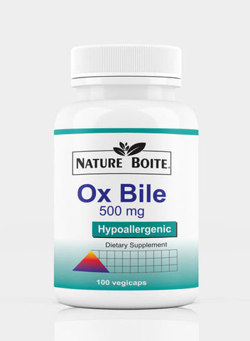 Ox Bile Essential For Fat Digestion 500Mg 100 Capsules