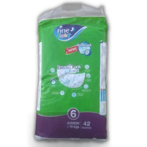 Fine Baby Diapers Junior Jumbo No.6 42pcs