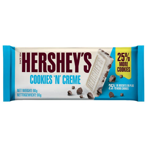 Hersheys Cookies N Cream Chocolate Bar 90g